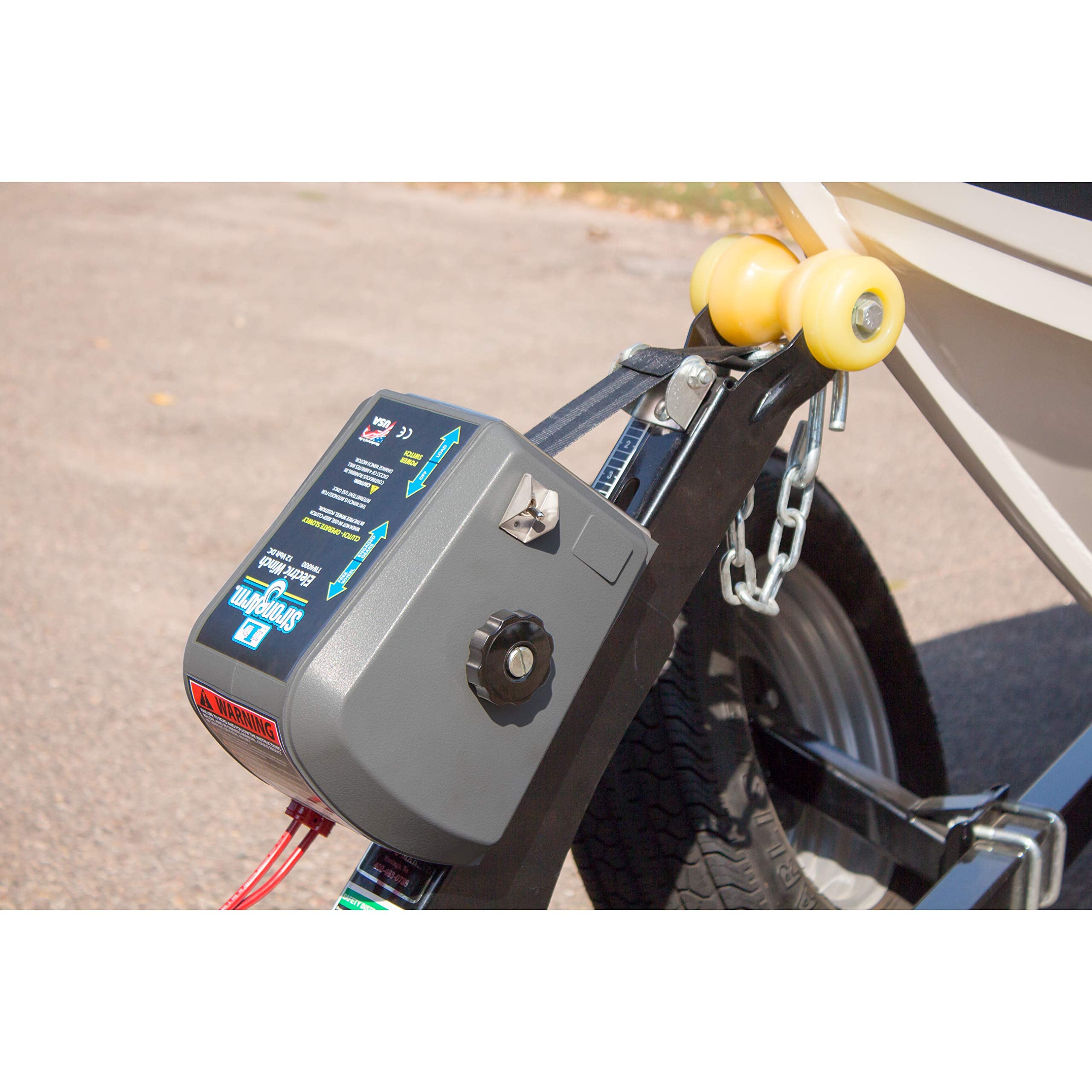 Electric Goldenrod Trailer Winch 1500LBS