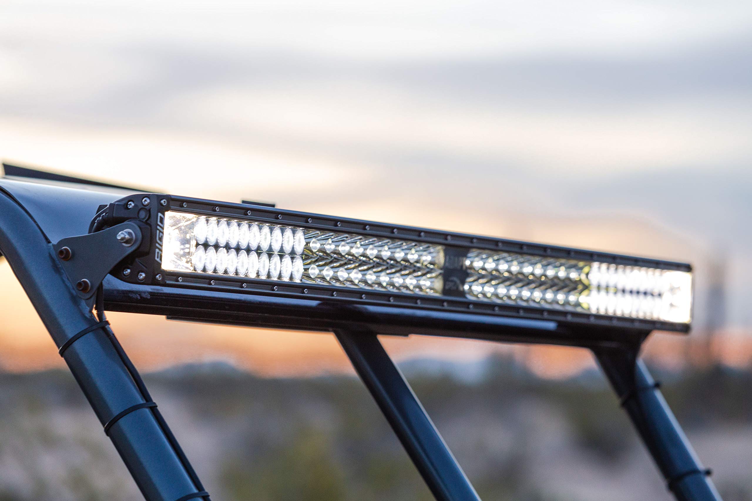 Rigid Adapt E-Series 280413 Led Light Bar 40 Inch - Has Built in GPS Guided Adapt Mode Lighting or All On x 3 Optic Zones - Scene, Driving, Spot Beams.