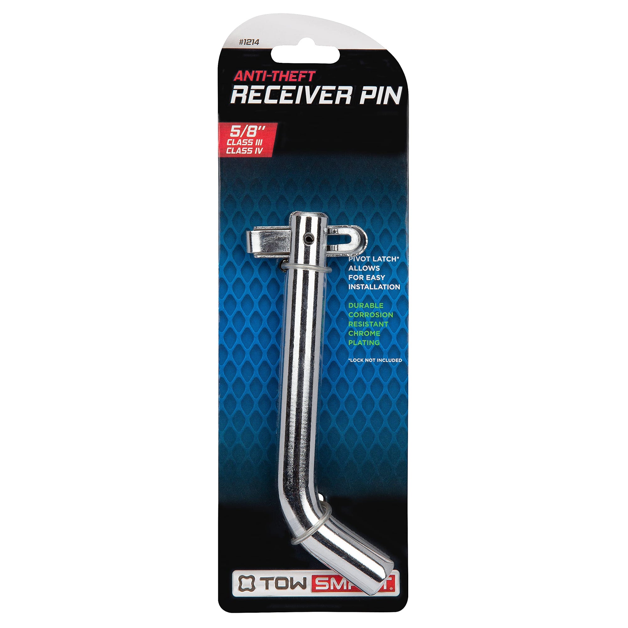 5/8 in. Steel TOWSMART Anti-Theft Receiver Hitch Pin, Fits 2 in. receivers