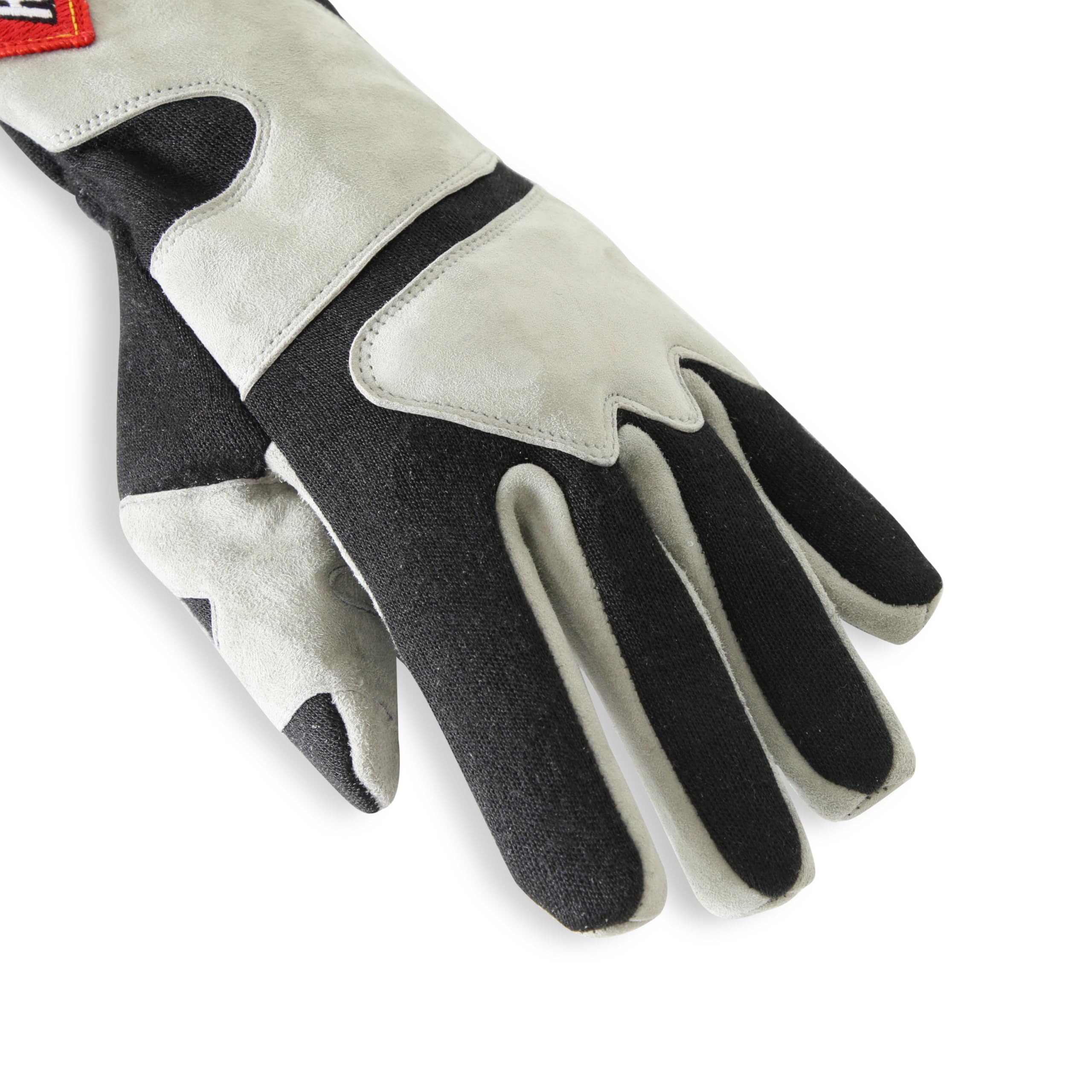358603RQP RaceQuip® 358 Series Driving Gloves - SFI 3.3/5 - Black/Gray - Medium