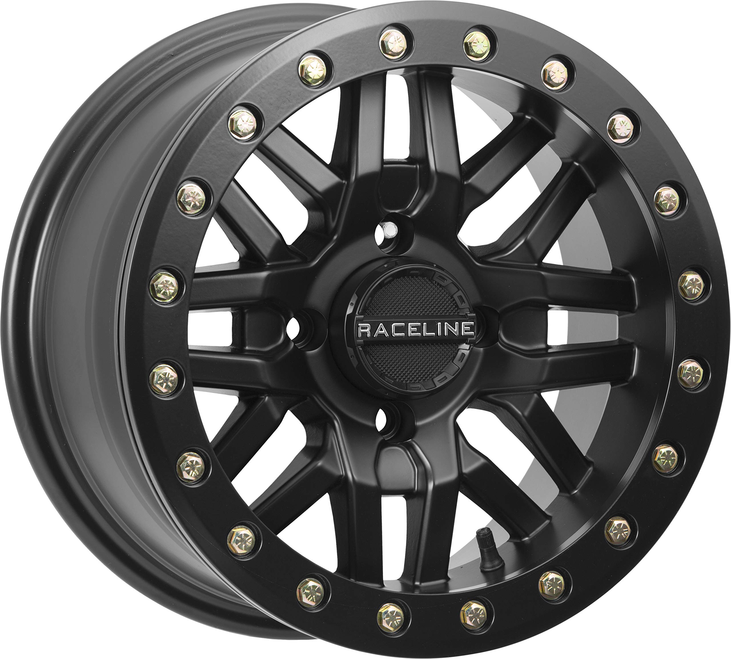 Raceline 15X7, Black 4/156, 5+2 Ryno Bead Lock Wheel