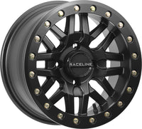 Raceline 15X7, Black 4/156, 5+2 Ryno Bead Lock Wheel