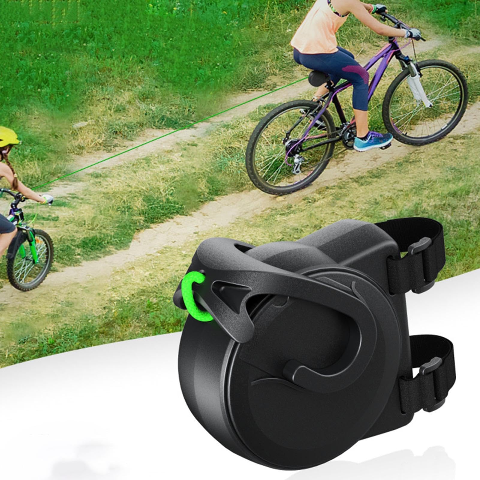 Kids Bicycle Tow Rope, Retractable Bicycle Traction Rope - Adaptable and Retractable Bicycle Strap - Bicycle Traction Rope with Folding and Tensioning Design
