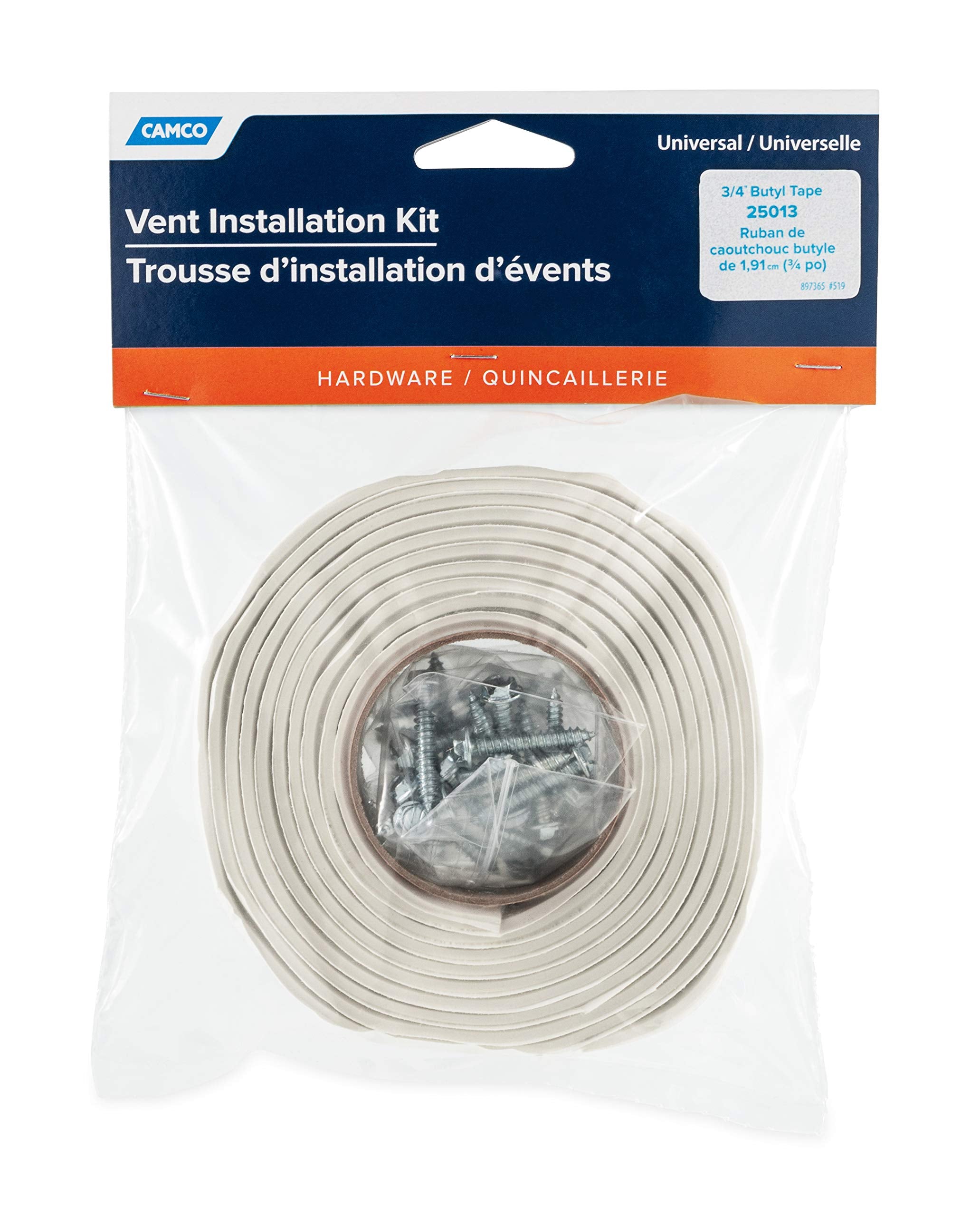 Universal Vent Installation Kit Camco 25013 with Butyl Tape