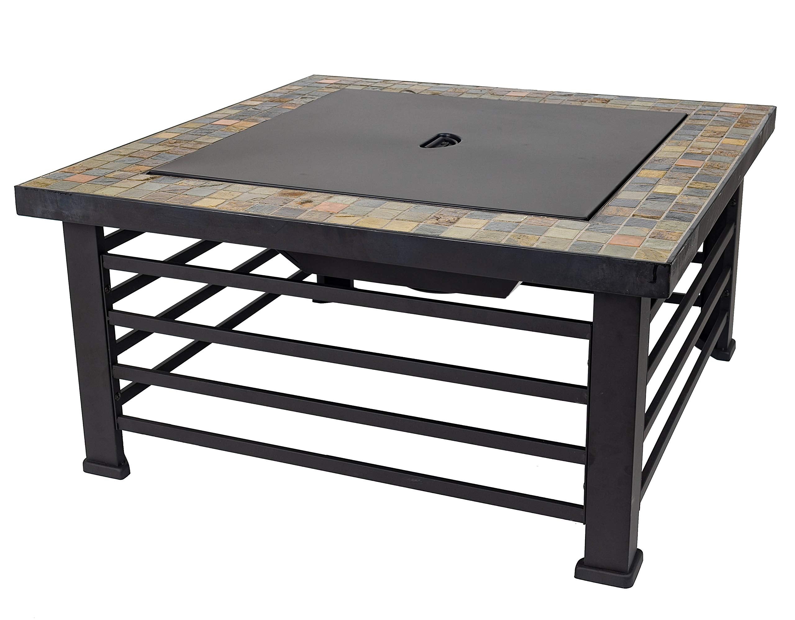 Slate Top Cascade Fire Pit