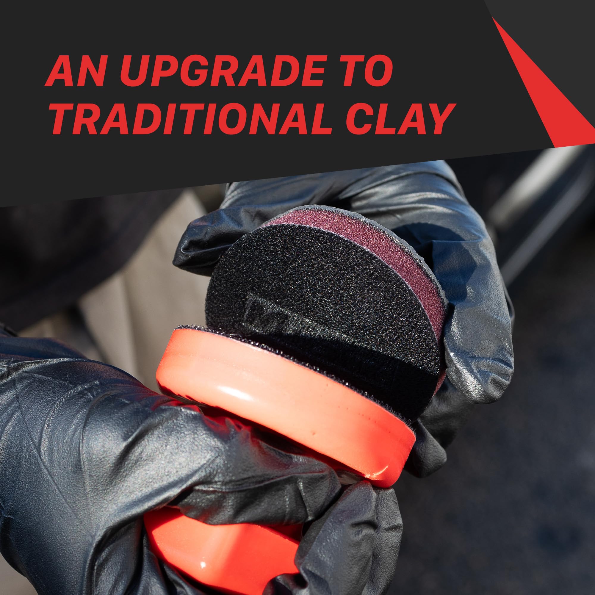 Maxshine Clay Pad Universal Set | Hand Clay Pad and Polishing Block | Applicator | 3-in-1 Detailing, Manual Precision | Surface Prep for Paint & Metal
