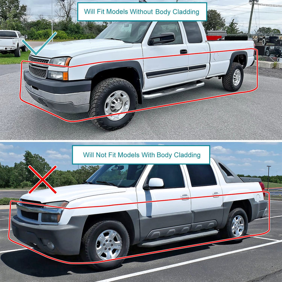Chrome Headlights SPEC-D TUNING w/LED Light Bar Compatible with 2003-2007 Chevy Silverado 1500 2500 2002-2006 Avalanche, Left + Right Pair Headlamps Assembly