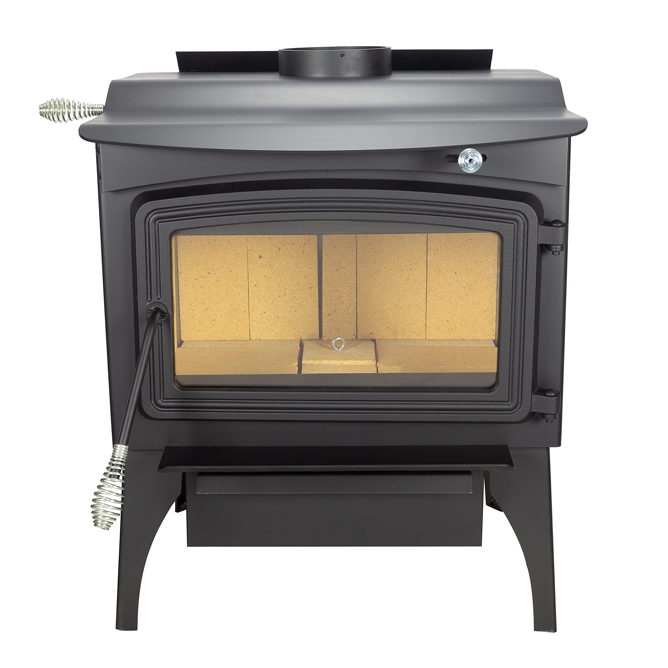 1,800 Sq. Ft. Pleasant Hearth Wood Stove with Stainless Steel Ash Lip and Blower