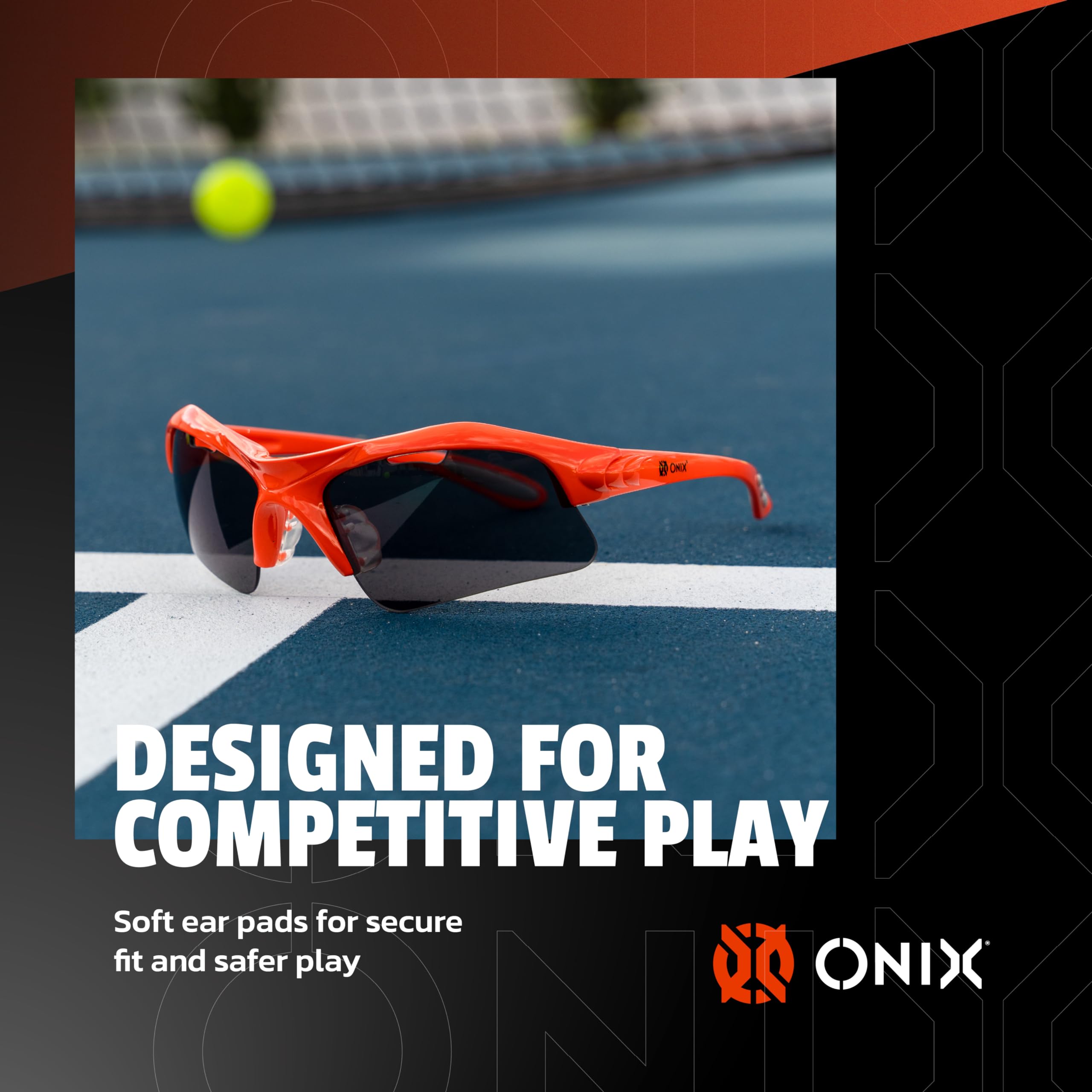 ONIX Eagle Eyewear Pickleball Sun Protection Non-Slip Nose Piece Modern and Lightweight Secure Design