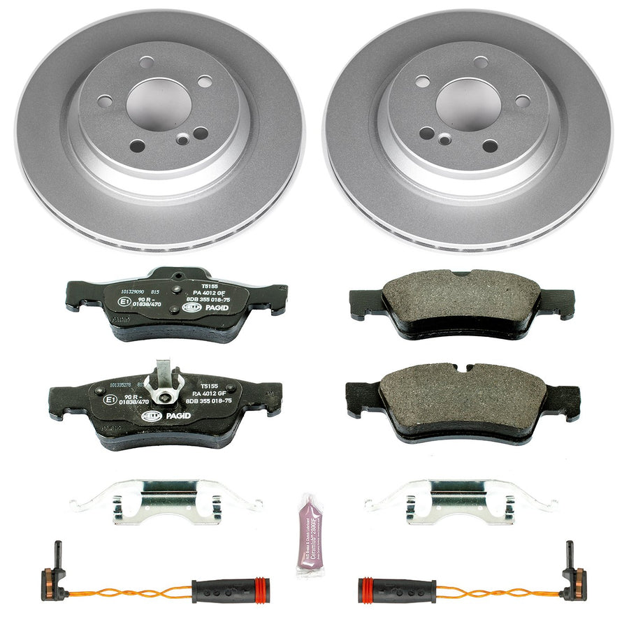 Power Stop ESK2998 Euro-Stop Rear Brake Kit For Mercedes-Benz S430 2003-2006, Mercedes-Benz S500 2003-2006 [Model Specific]