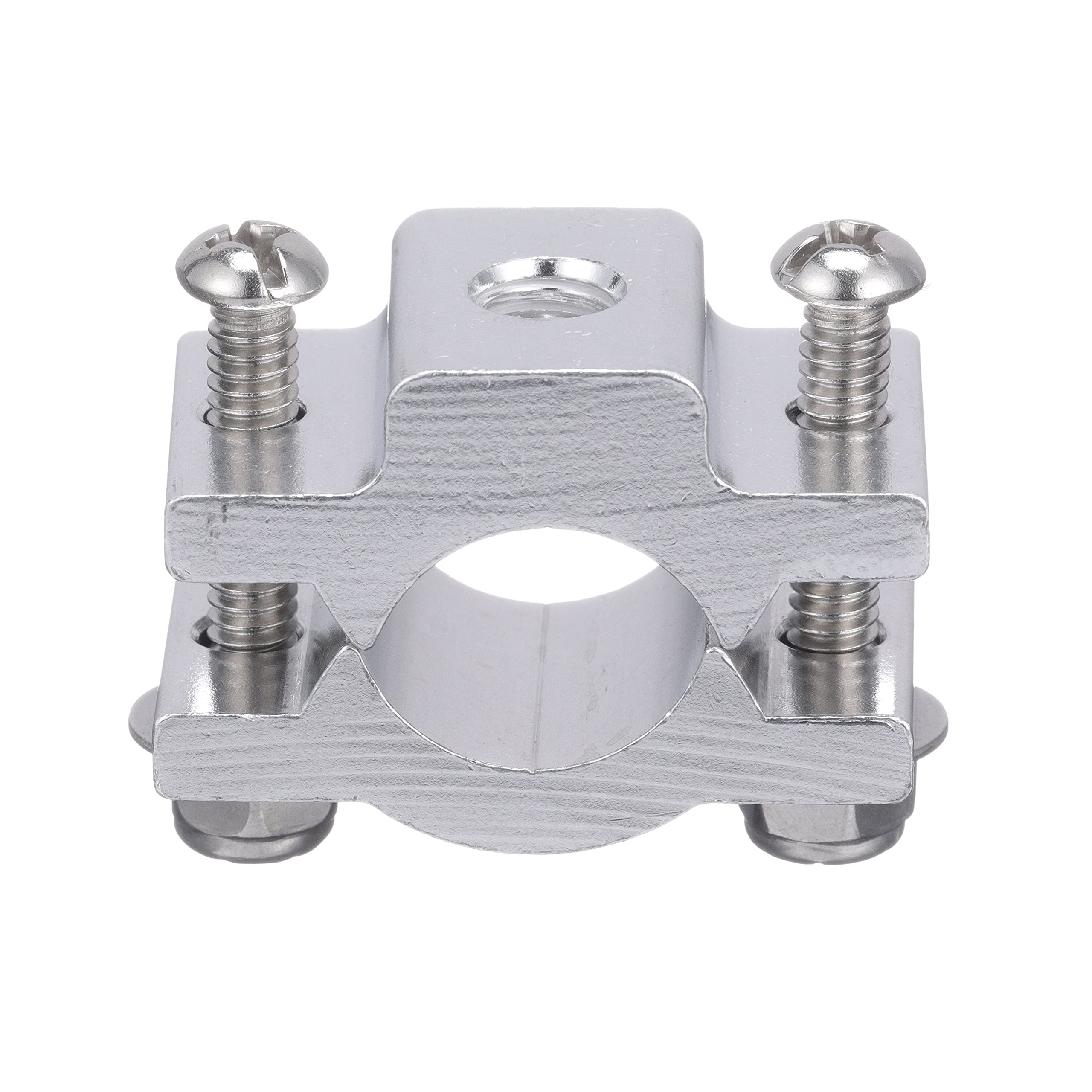 Sure-Grip Attwood 5074-3 Rod Holder Mounting Base — Clamp-On Rail Base, Fits Round Rail Up to 7/8-In. Diameter, Extruded Aluminum