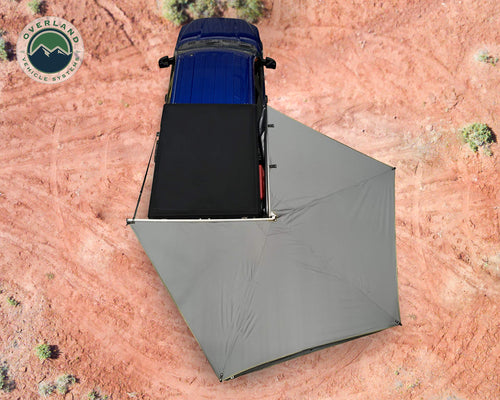 Overland Vehicle Systems Passengers Side HD Nomadic 270 LT Awning | Dark Grey | Includes Black Travel Cover | 19569907