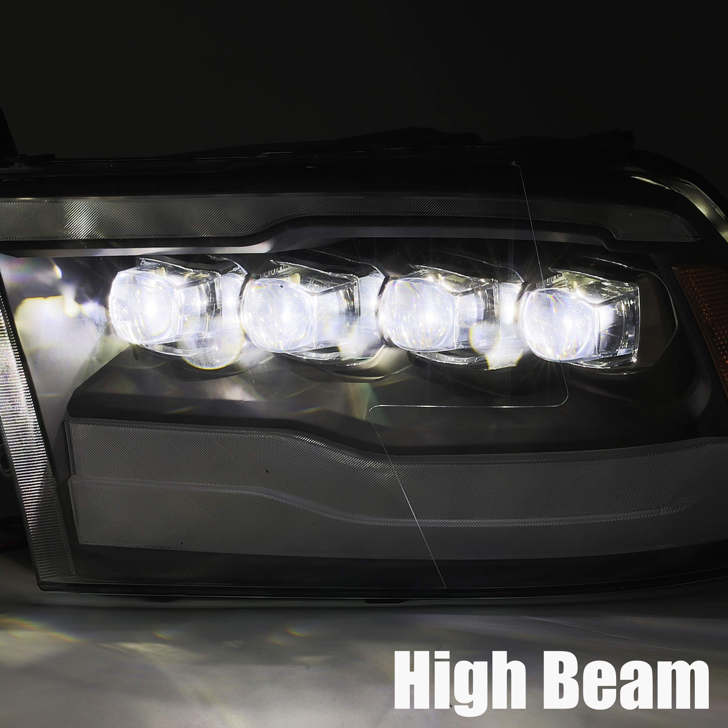 880591 AlphaRex USA Nova Series LED Projector Headlights fits Dodge Ram 1500,Clear