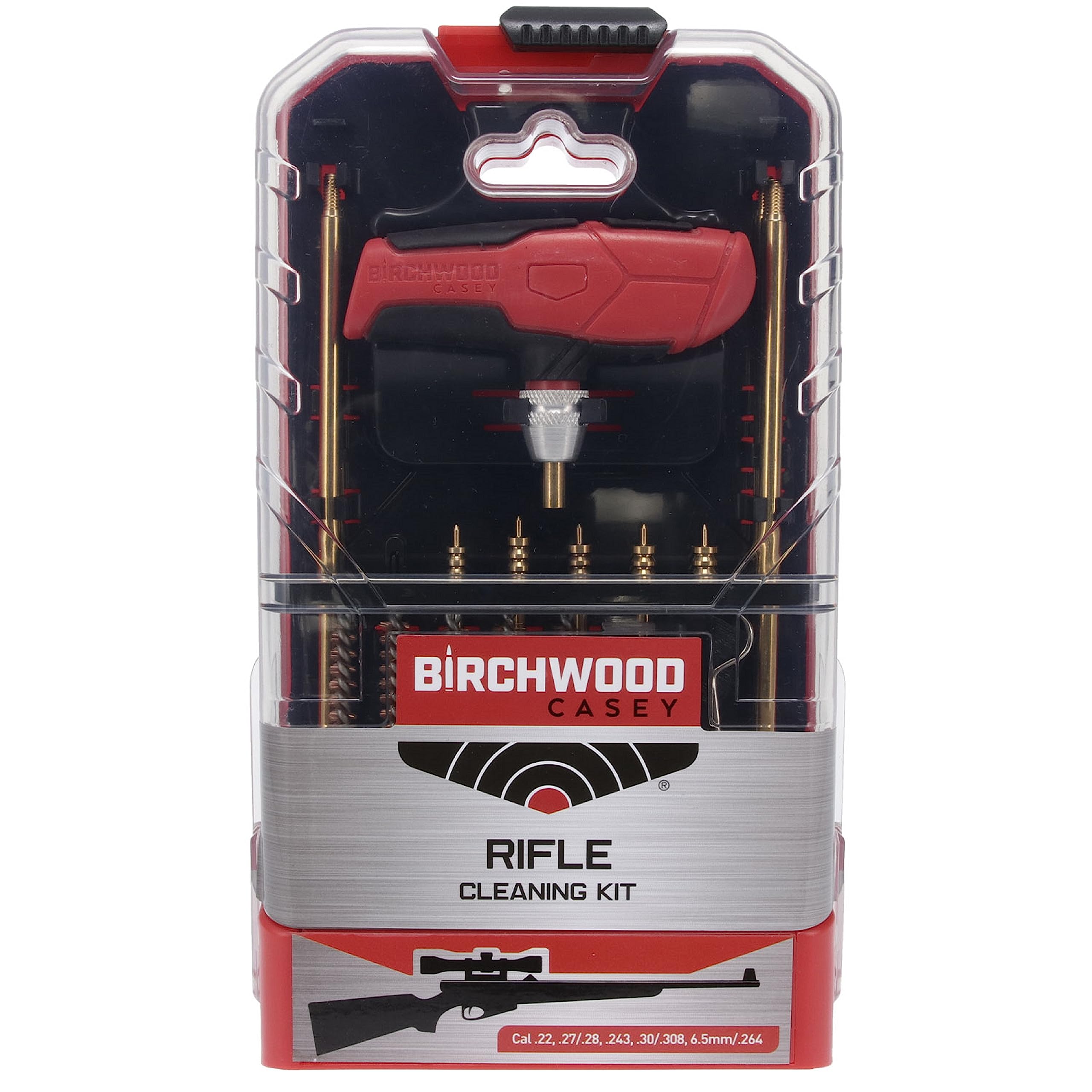 Durable Birchwood Casey Versatile Maintenance Gun Cleaning Kit | Brushes, Jags, Rod, T-Handle & Case Included | for Rіflе
