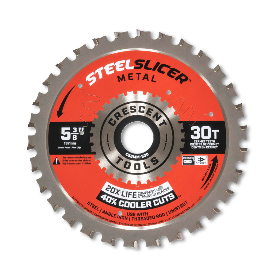 5-3/8" Crescent x 30-Tooth SteelSlicer™ Medium Metal Circular Saw Blade