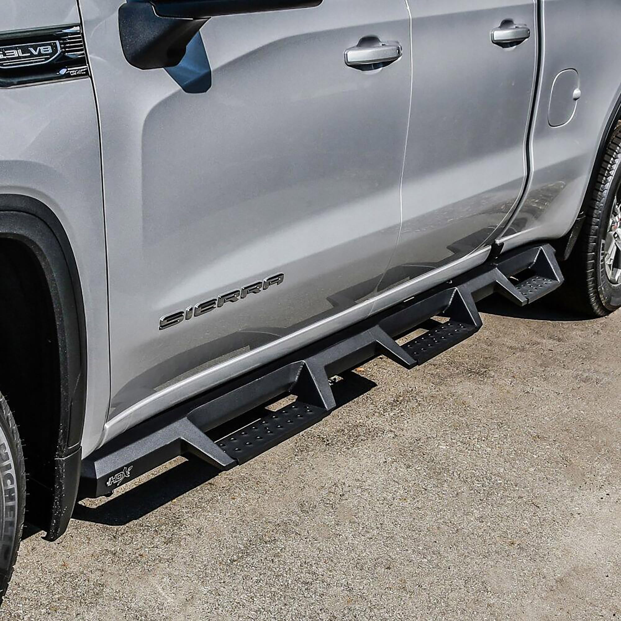 Westin HDX 56-534715 Drop Wheel to Wheel Nerf Bars fits 2019-2025 Silverado Sierra 1500 Double Cab (6.5 Bed) (Exc 2019 Silverado LD/Sierra 1500 Limited) Textured Black Pair