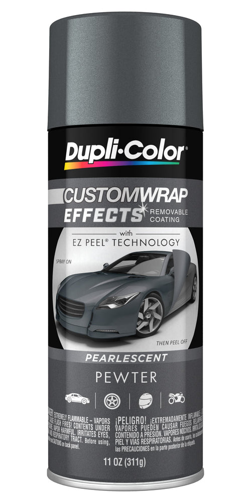 Custom Wrap Effects Dupli-Color ECWRC8187 Removable Automotive Paint - Pewter Spray Paint - 11 oz. Aerosol Can