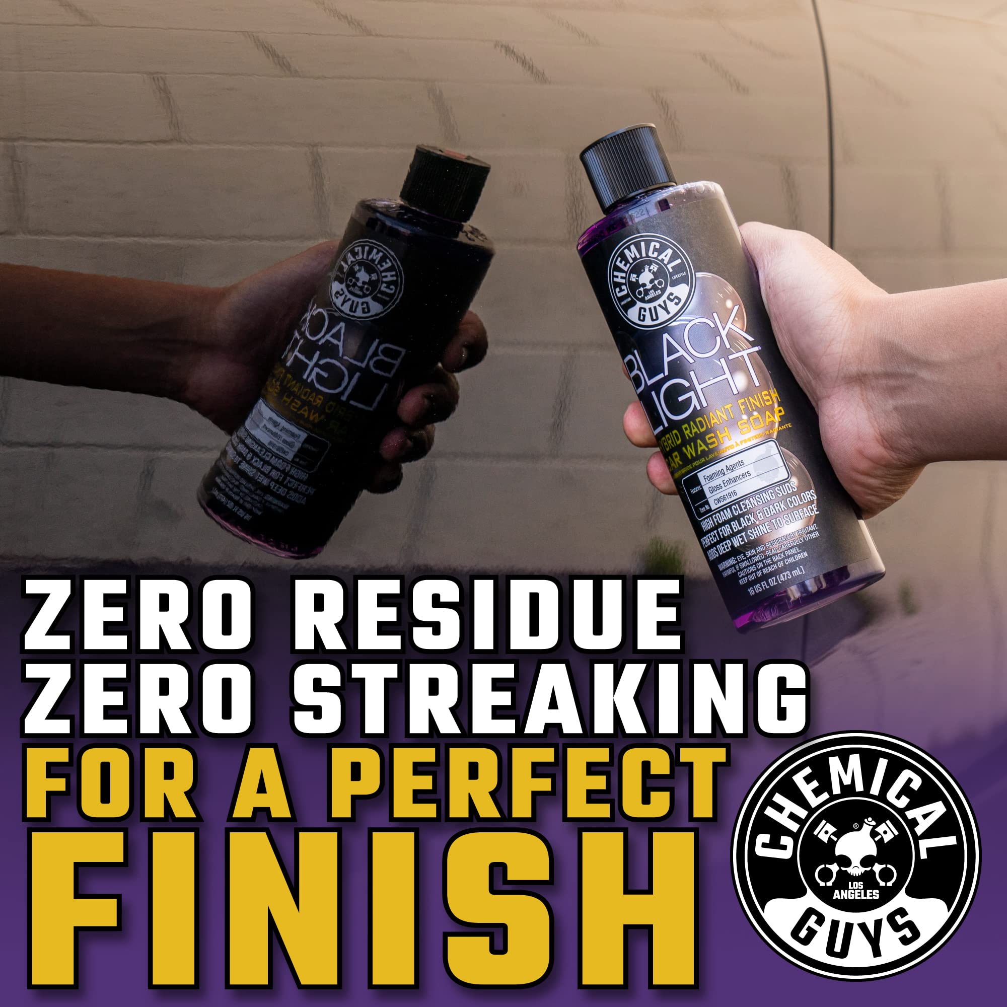 Chemical Guys Black Light CWS61964 Foaming Car Wash Soap (Works with Foam Cannons, Foam Guns or Bucket Washes) for Cars, Trucks, Motorcycles, RVs & More, 64 fl oz (Half Gallon) Black Cherry Scent