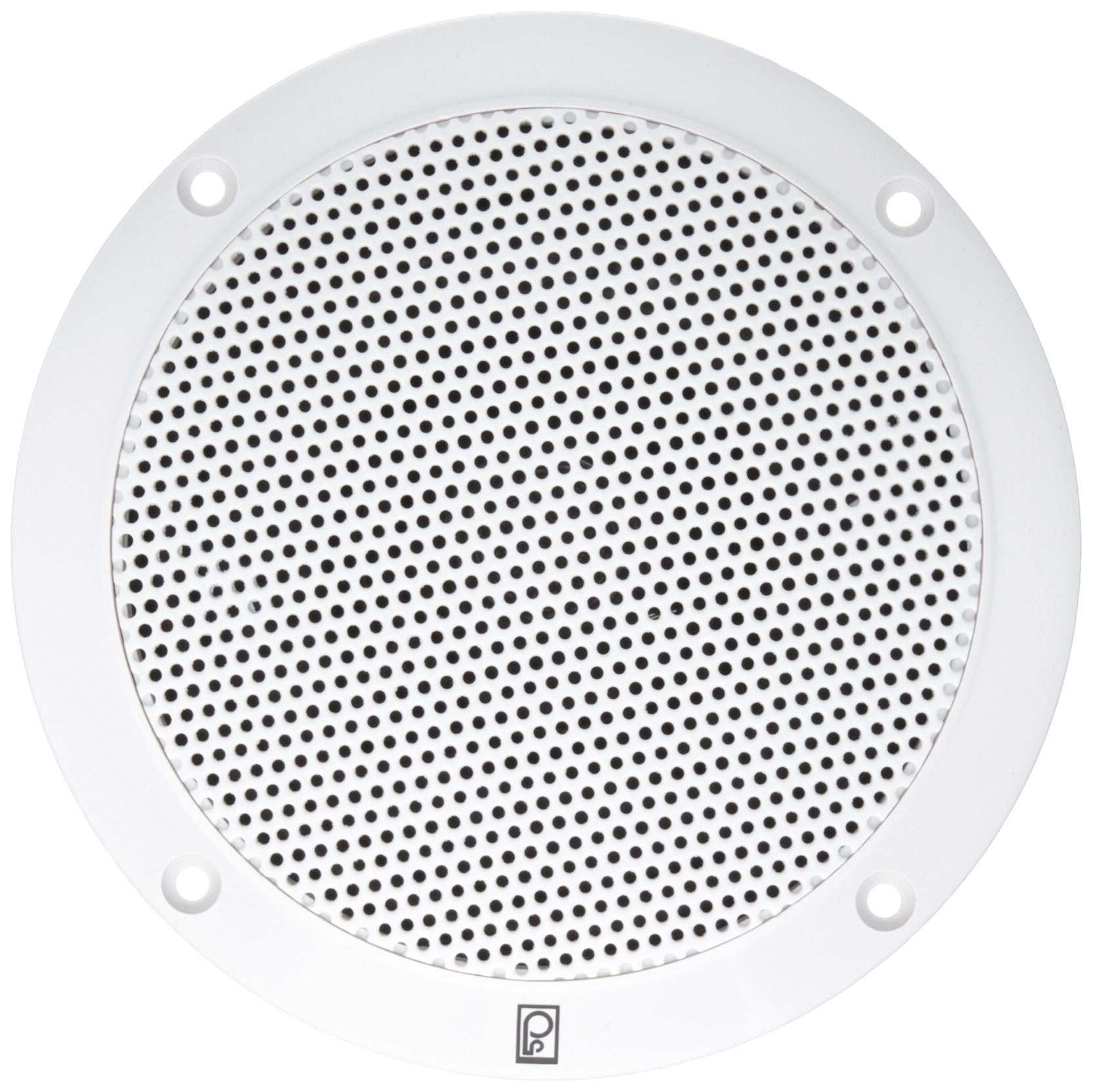 5-Inch Poly-Planar Round Flush-Mount Marine Speakers, White (Pair) MA-4055W