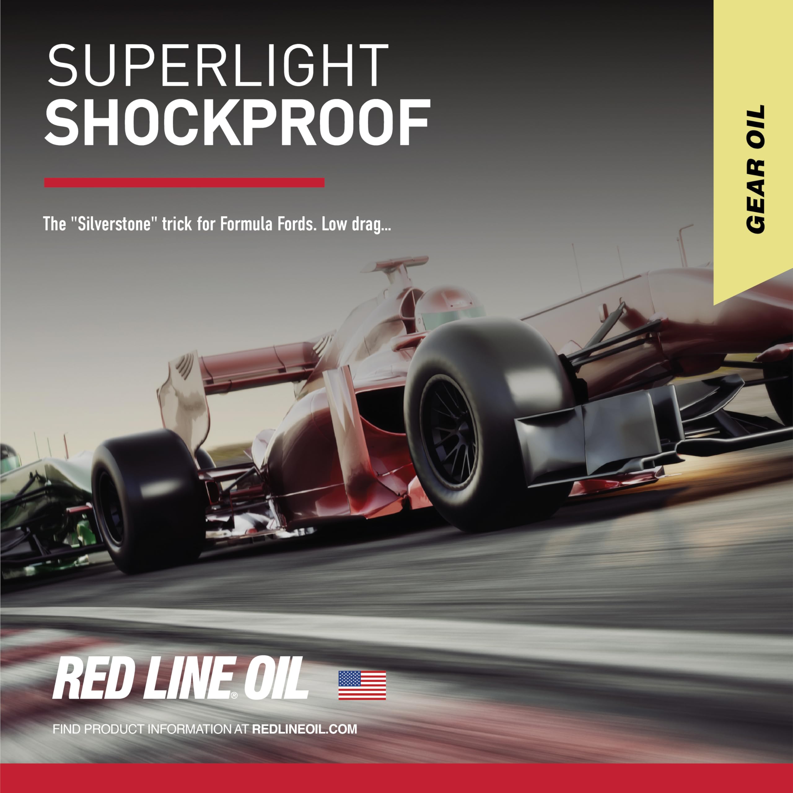 75W90 Red Line Full Synthetic Superlight Shockproof Gear Oil - 1 Quart