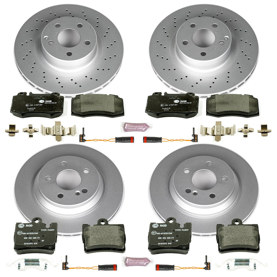 Euro-Stop Power Stop Brake Kit For Mercedes-Benz CL500 1999-2003, Mercedes-Benz S430 2000-2002, Mercedes-Benz S500 2000-2003 [Model Specific]