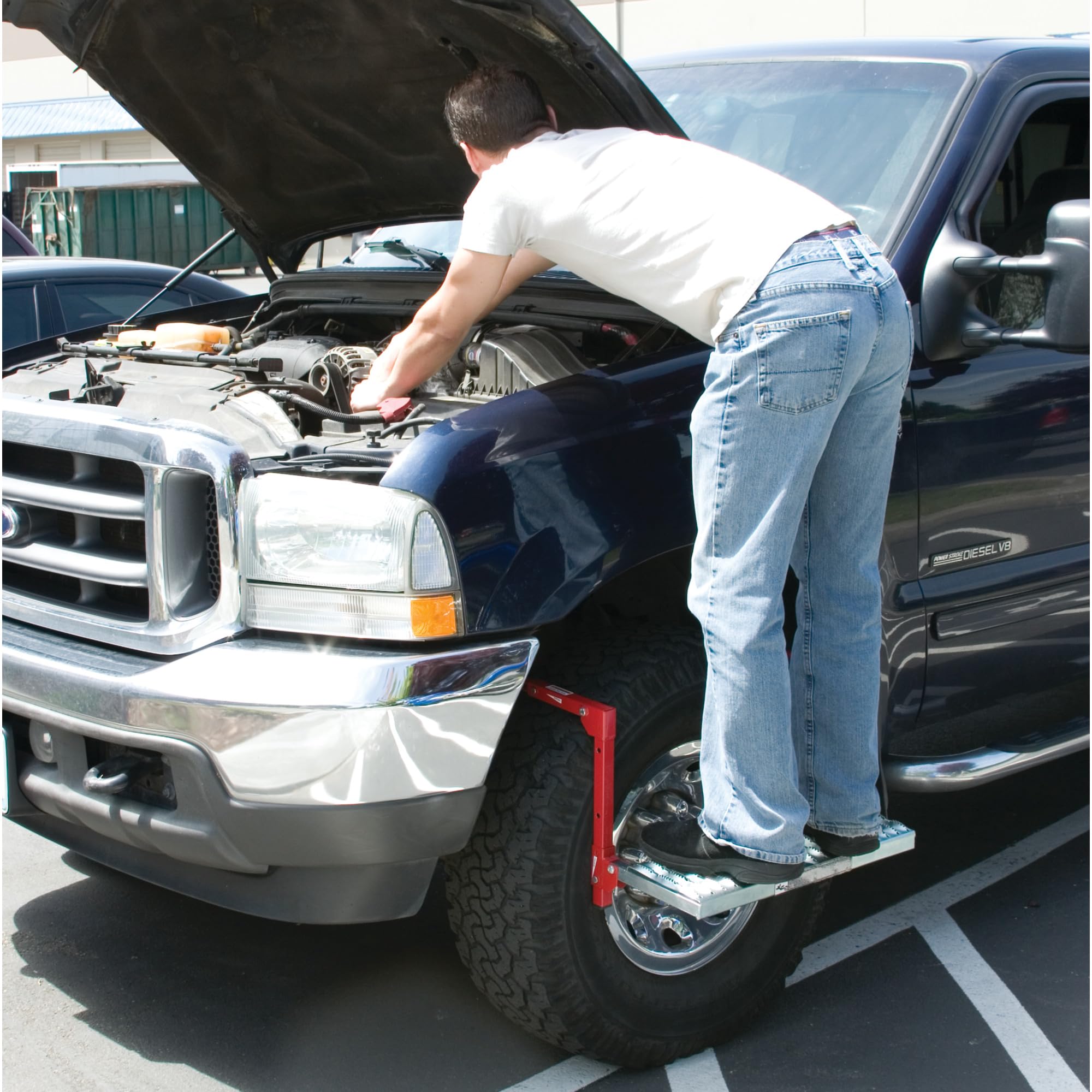 Non-slip Performance Tool W41039 Truck Tire Service Step (Up to 13-Inch Tire Depth)