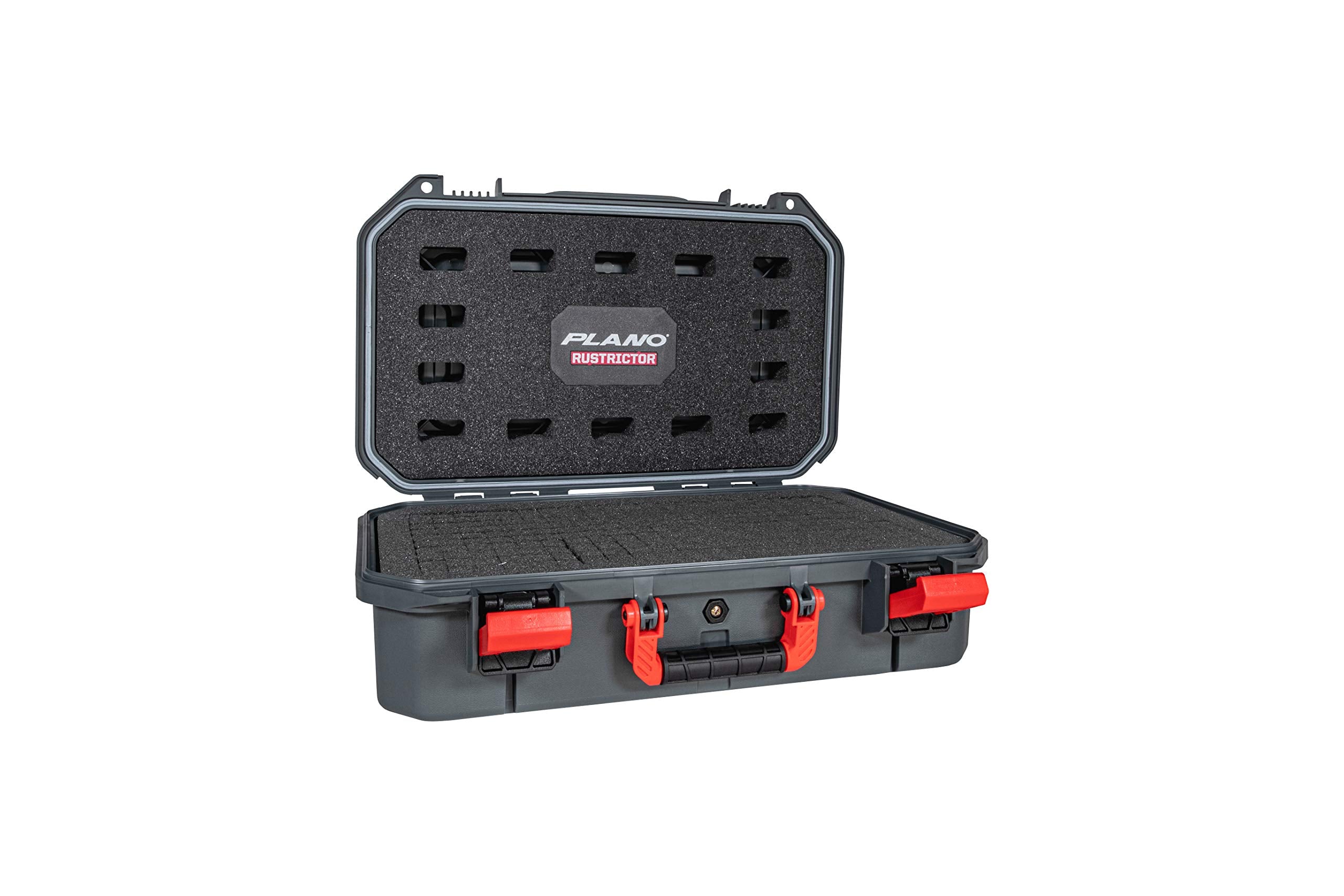 Plano All-Weather XL Rustrictor Pistol Case, Anti-Rust Gun Case, TSA Approved, Holds Up To 4 Guns, Comfortable Molded-In Handle, 360 Degree Damage Protection, Black
