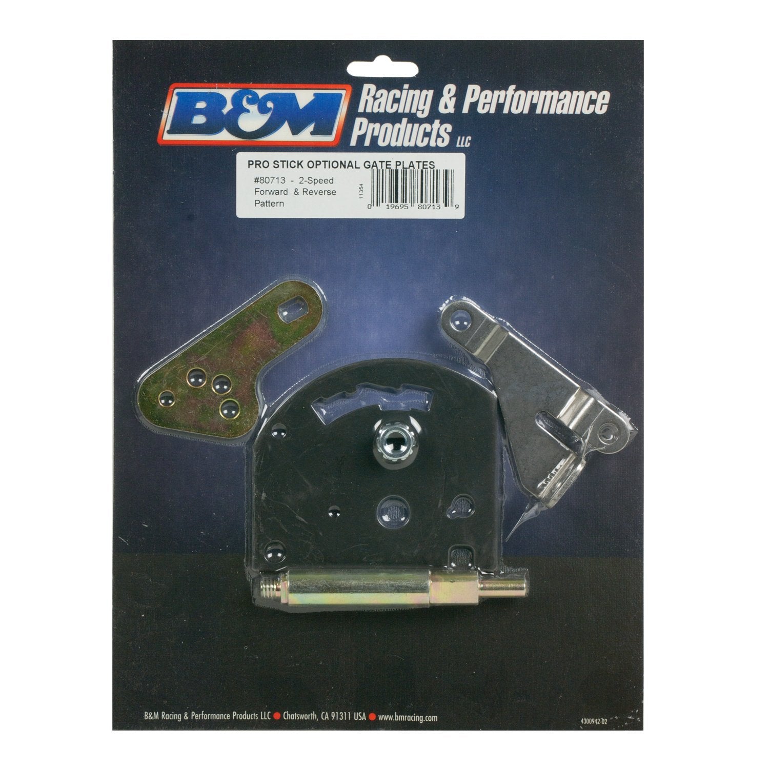 2-Speed B&M 80713 Forward and Reverse Pattern Gate Plate for Pro Stick Automatic Shifter
