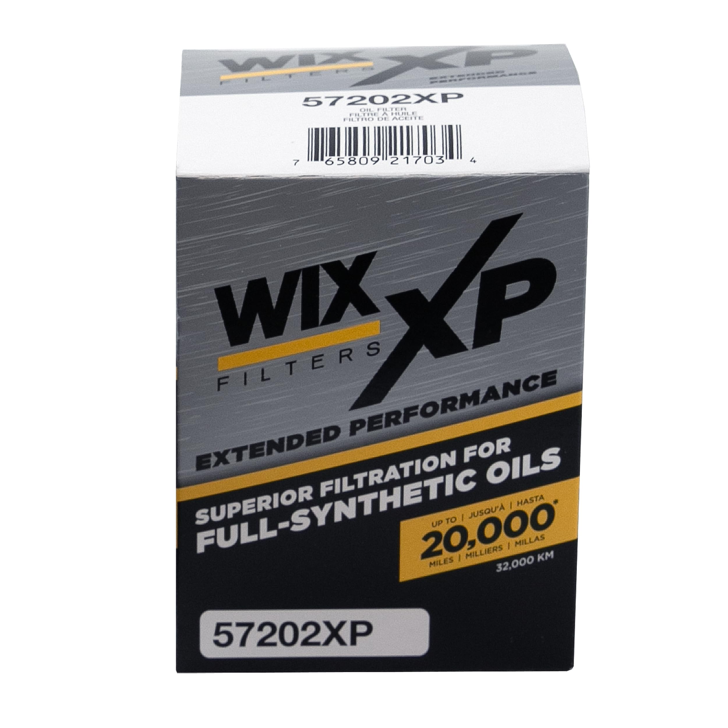 WIX XP Oil Filter Replacement 57202XP, Built for Synthetic Oil - Compatible With Chev-GMC Vehicles w/ 6.6L Duramax Diesel (01-14)