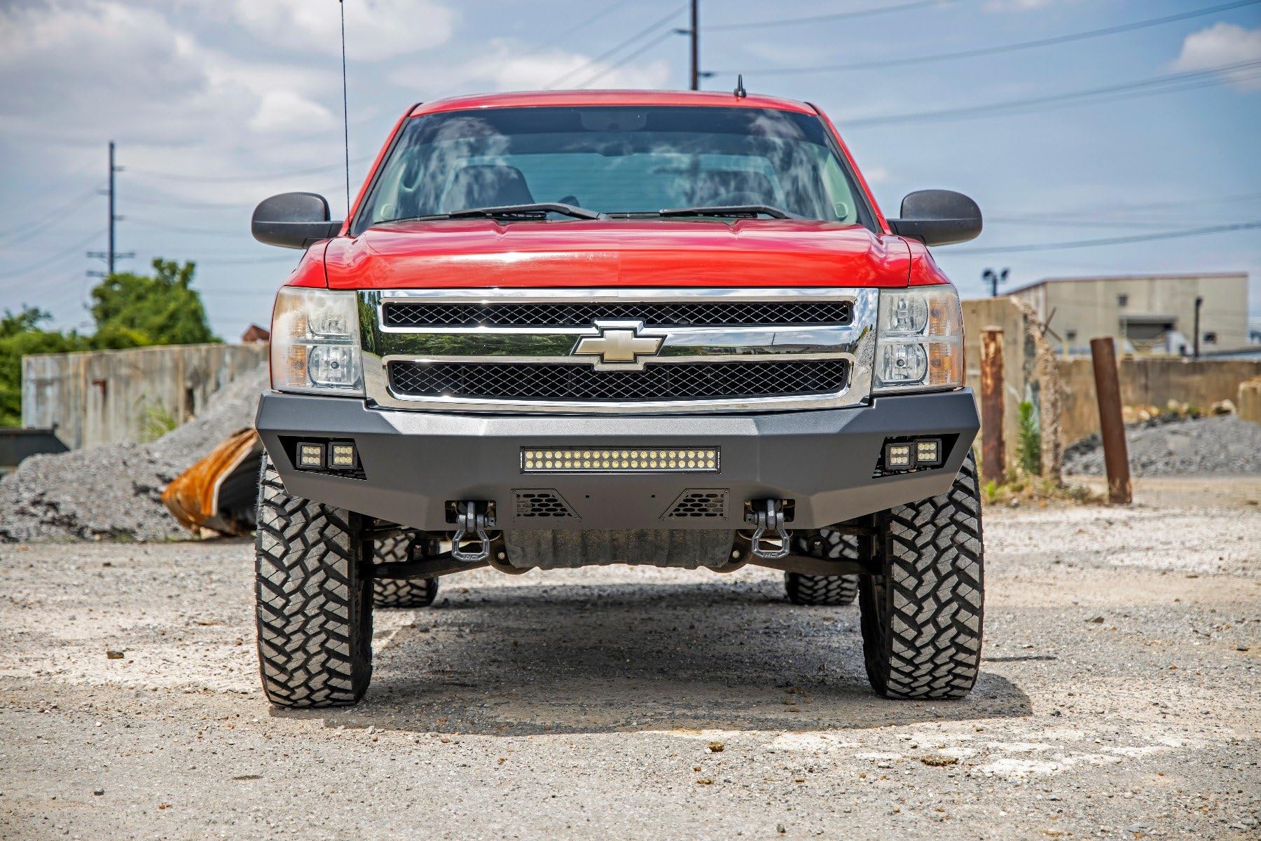 Heavy Duty Rough Country LED Front Bumper for 07-13 Chevy Silverado 1500-10769