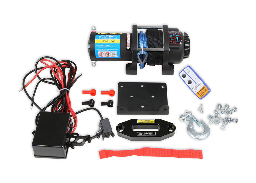 12V Anvil Off-Road Winch 4500 Lbs - Rope