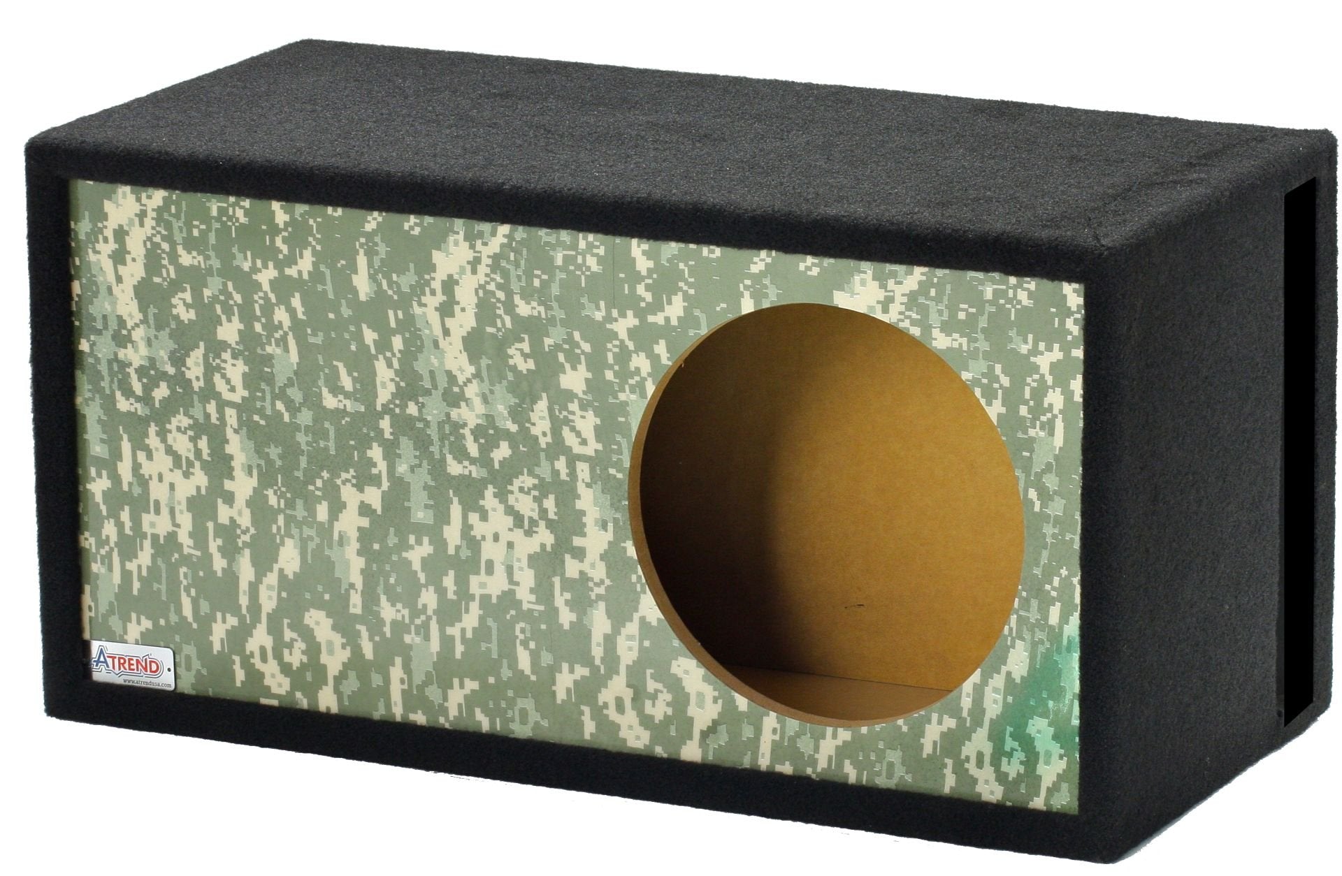 Single Vented Atrend GFX Series SPL 10" Subwoofer Enclosure (Desert Digi Camo)
