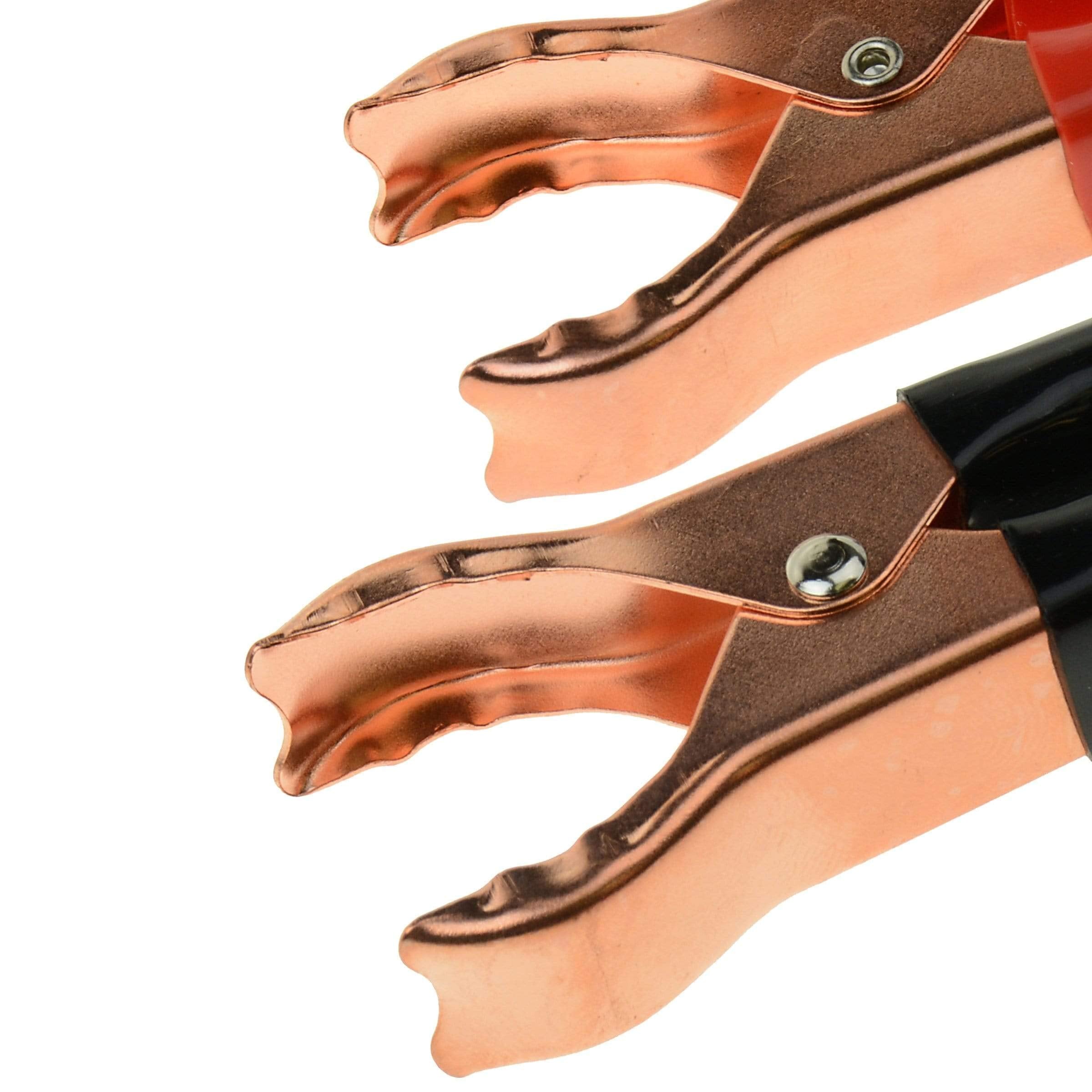 T-H Marine Battery Clips Positive & Negative | Color Coded Insulated 3" Corrosion Resistant Plated Clips - 15 Amp
