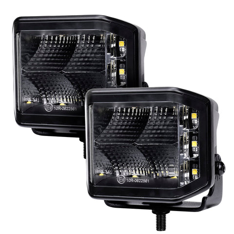 LED Lights Blackout Series - Pair of 4x3 Cube Sideline Flood Light Kit