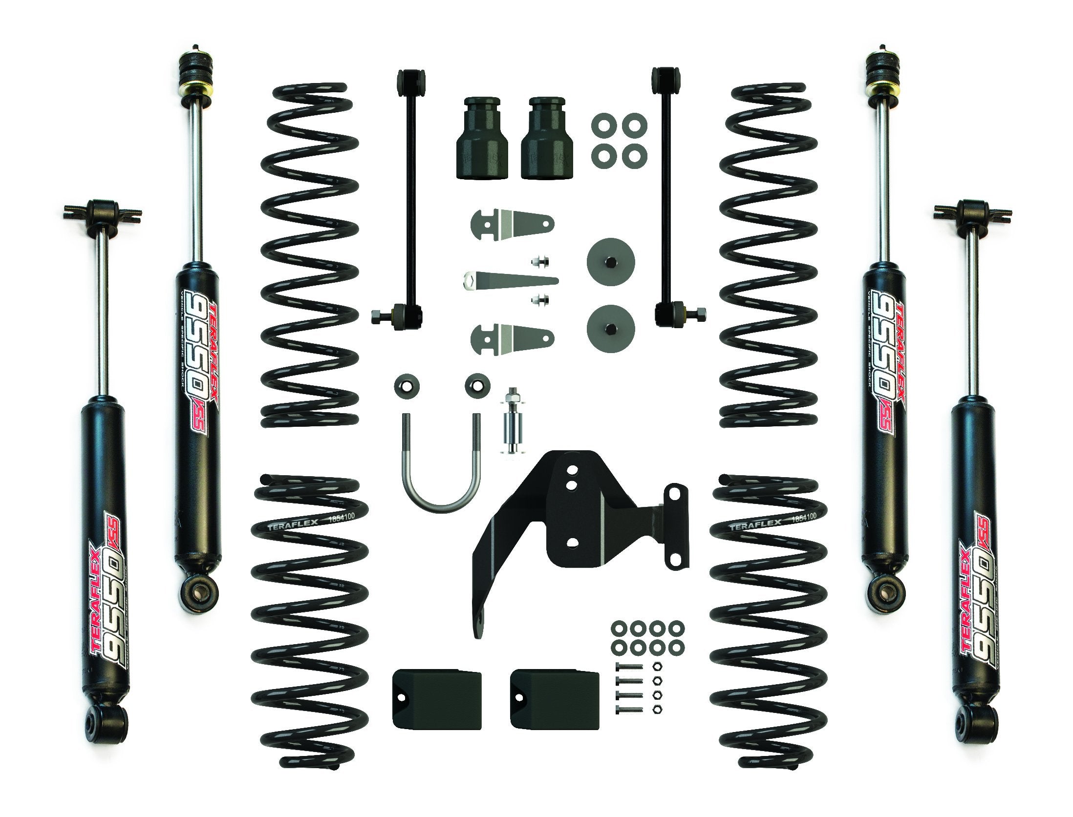2 Door TeraFlex 1251002 JK Lift Kit with All (4) 2.5" Shocks (2.5")