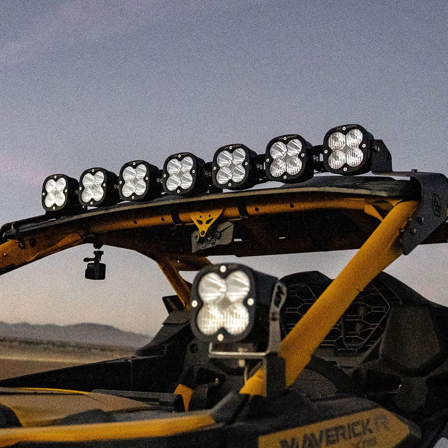 Baja Designs Linkable XL 7 LED Roof Mount Light Kit for Can-Am Maverick R UTV