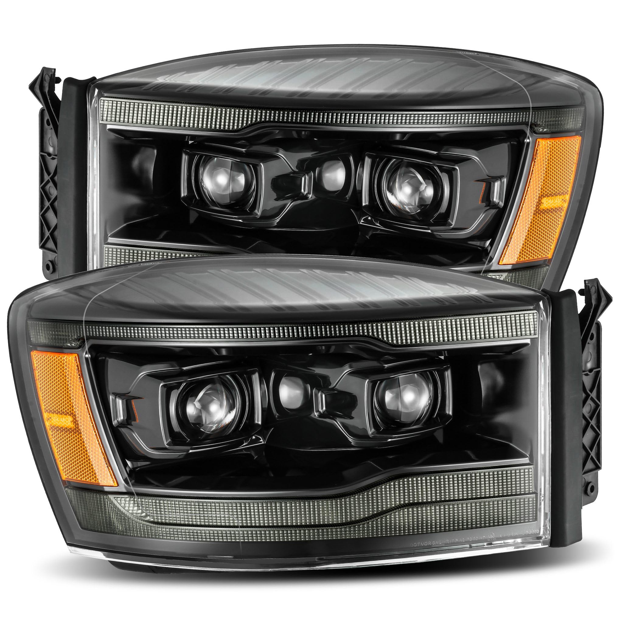 880533 AlphaRex USA LUXX Series LED Projector Headlights fits Dodge Ram 1500
