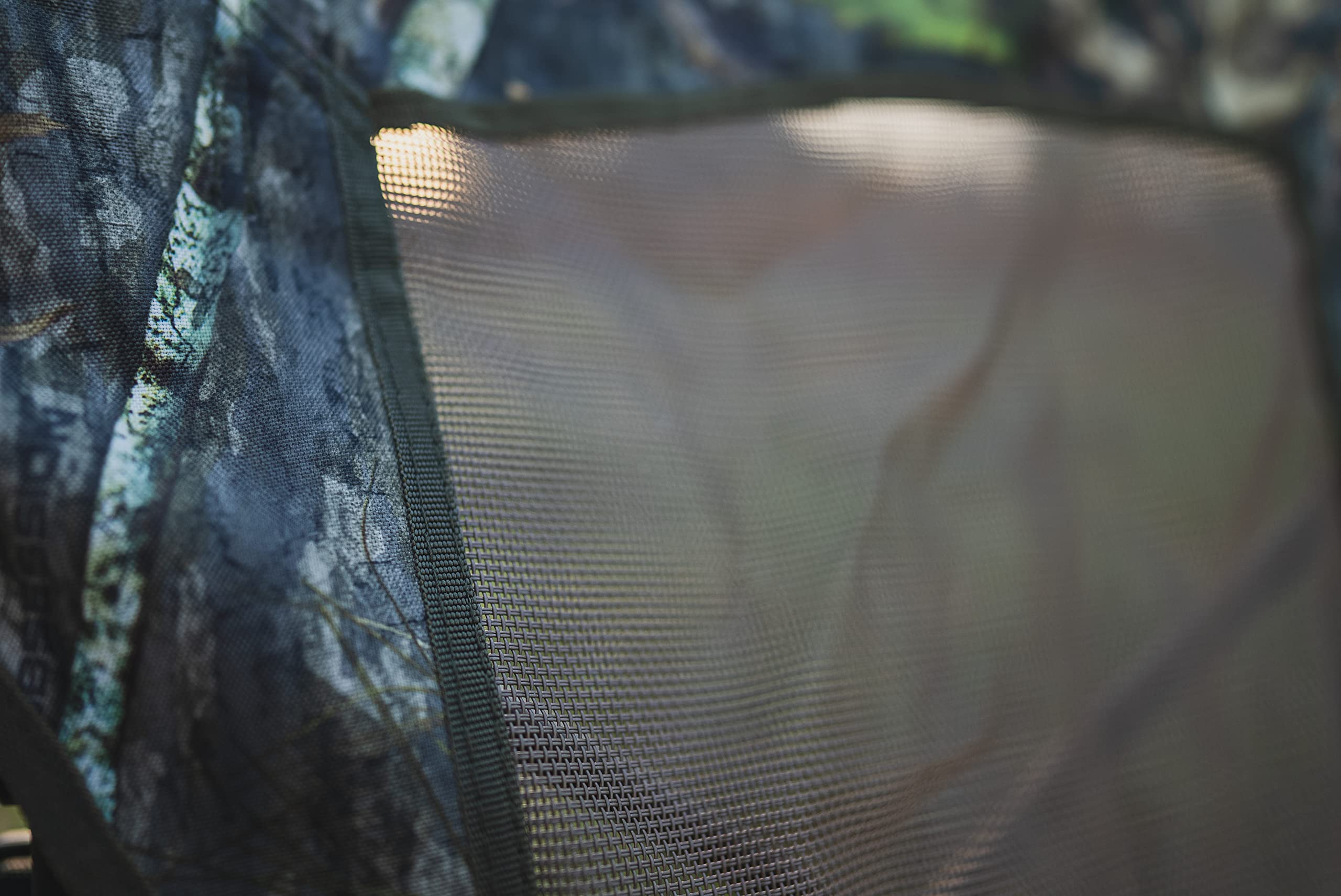 Turkey Ground Blind Chair BOG Low Profile with Rugged Construction, Aluminum Frame, Extended Seat Area, Quiet Setup, Breathable Textilene Fabric, and Carry Bag for Hunting, Shooting, and Outdoors