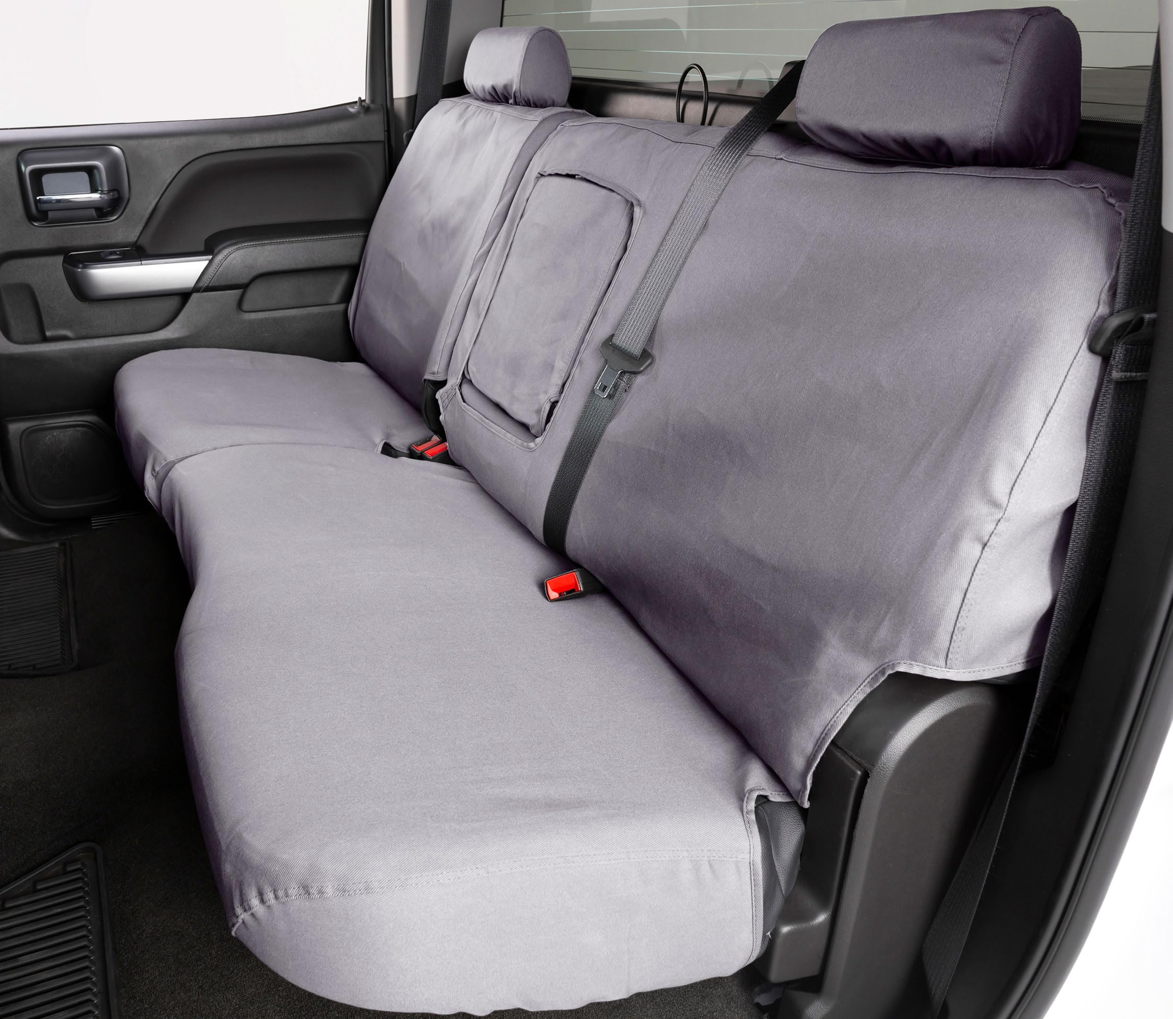 Covercraft Custom Polycotton Seat Covers | Fits 2023-2025 Honda CR-V (Includes Hybrid) | 2nd Row 60/40 Bench Seat, Grey