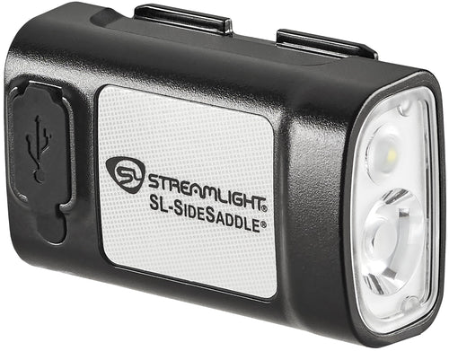 Streamlight SL-Sidesaddle 61621 400-Lumen USB Rechargeable Hands-Free Universal Hard Hat, Helmet, and Headgear LED Light with Mount Kit, Rechargeable Battery, USB-C Cable, Black