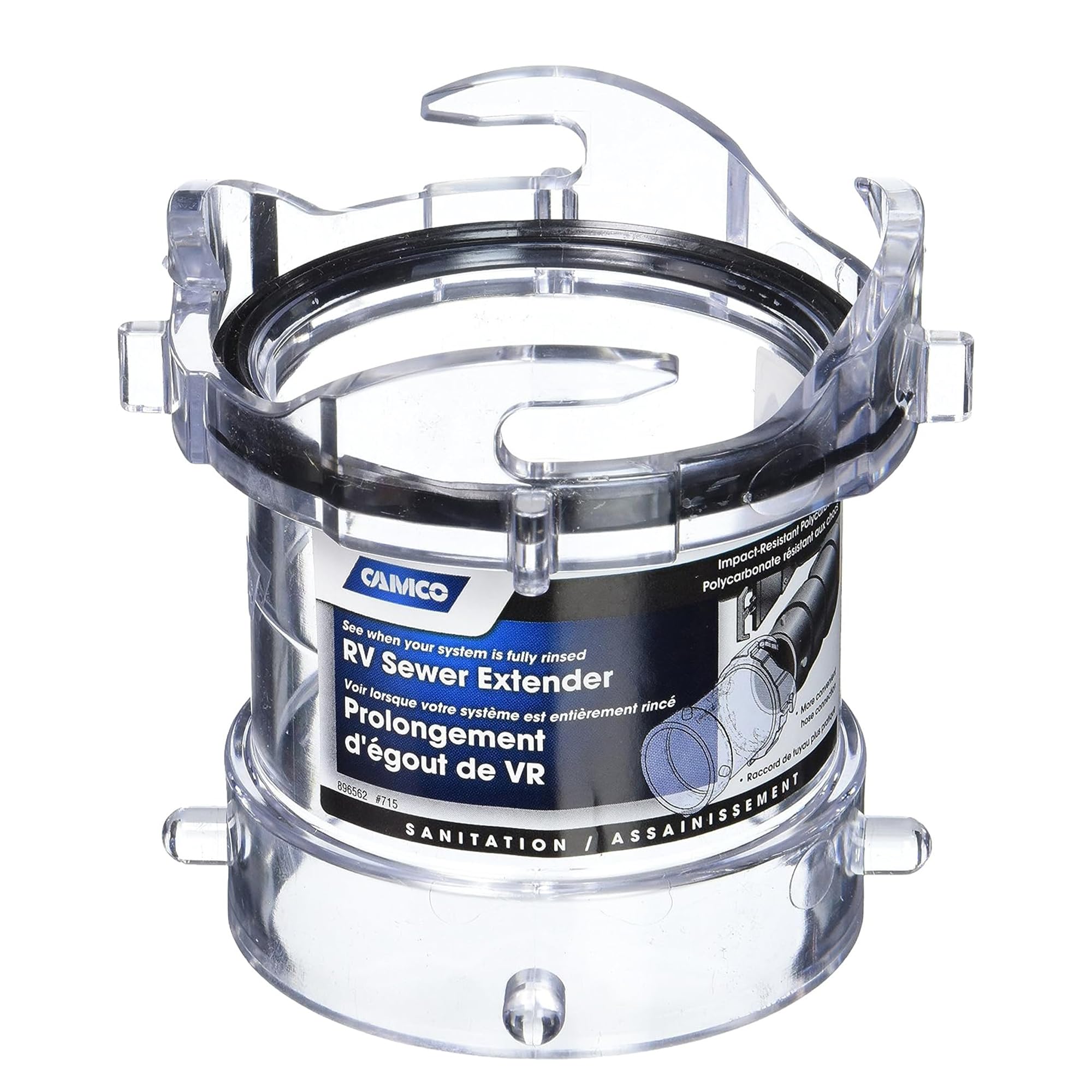 3.5" Camco Clear Sewer Hose Adapter