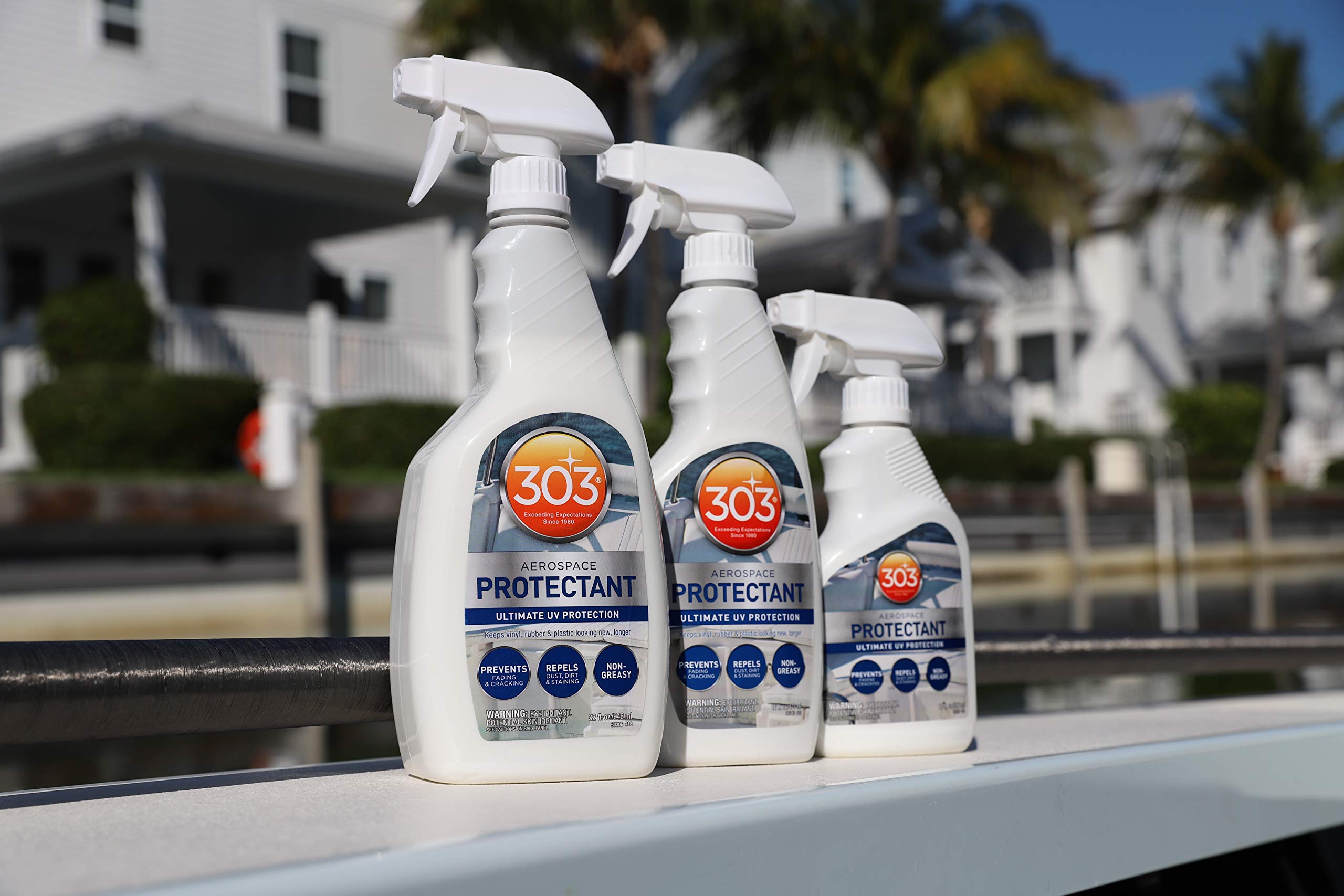 303 Aerospace Marine Protectant – UV Protection – Repels Dust, Dirt, & Staining – Smooth Matte Finish – Restores Like-New Appearance – 10 Fl. Oz. (30305-12PK)