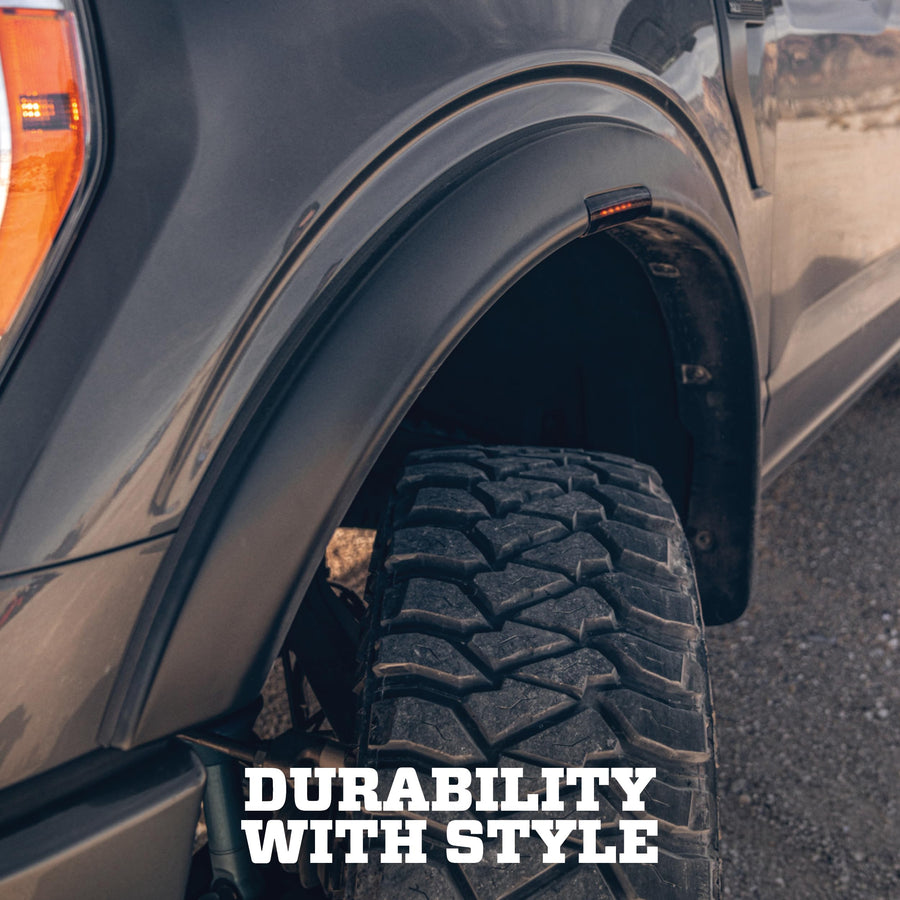 Husky Liners RVL Style Fender Flares | Fits 2016-2023 Toyota Tacoma | Front & Rear, 4-pcs. Black | 2803934