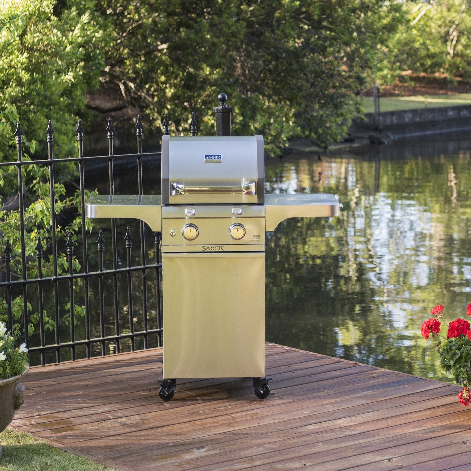 2-Burner Saber Cast Stainless Grill