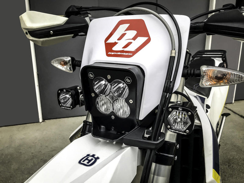 Baja Designs Auxiliary Moto S1 LED Light Kit (EFI; Multi-Pattern Lens; Clear)