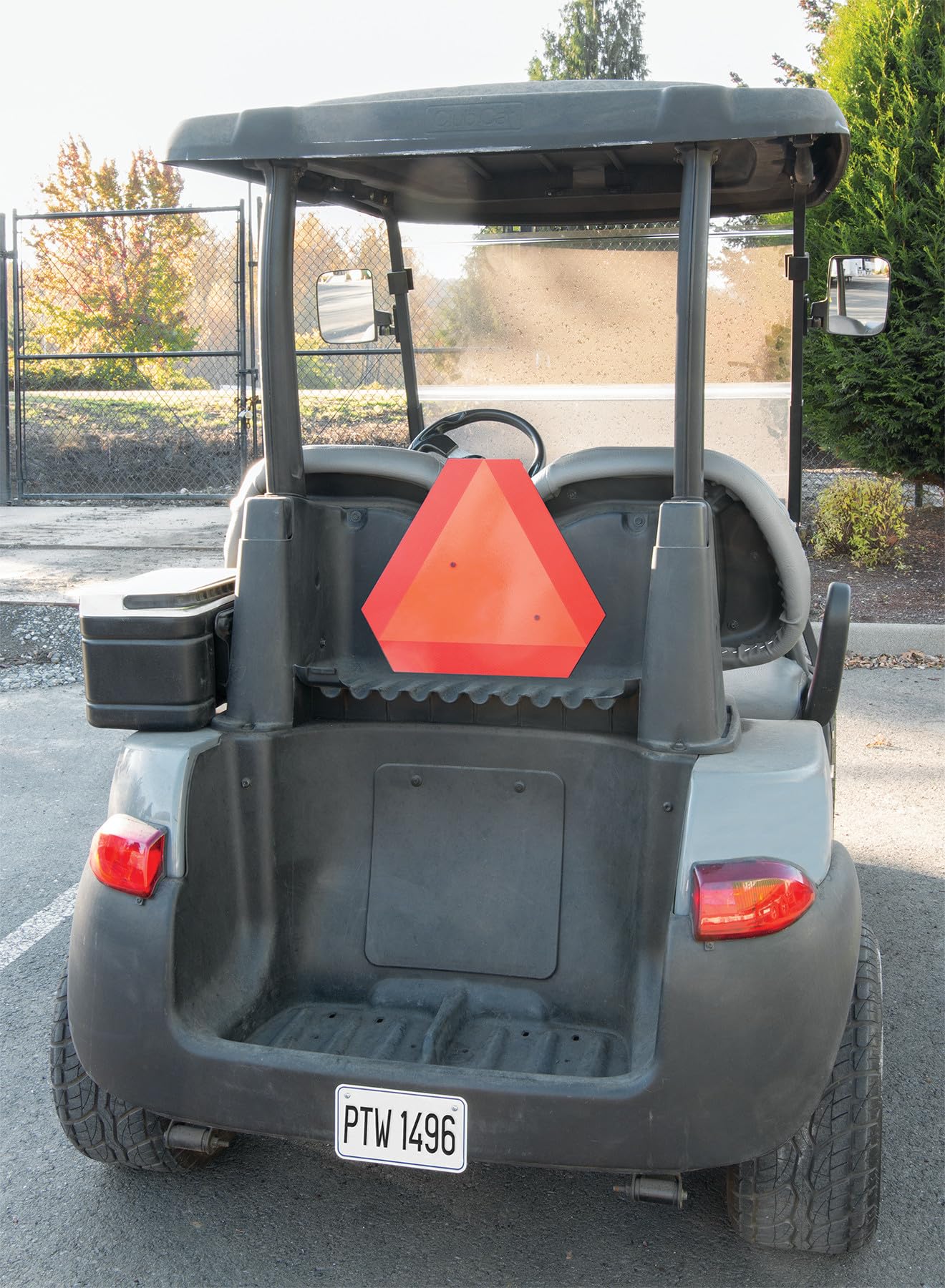 Reflective Triangle Performance Tool W1496 - Essential Safety Sign for Farm Vehicles and Equipment