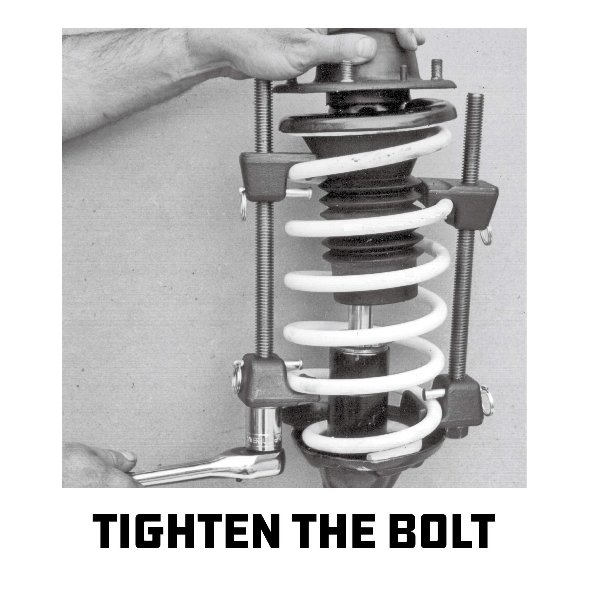Strut Spring Compressor Kit Powerbuilt, Remove and Install Coil Springs, Tighten Compressor, Car Repair, 2 Piece, Storage Case 648627