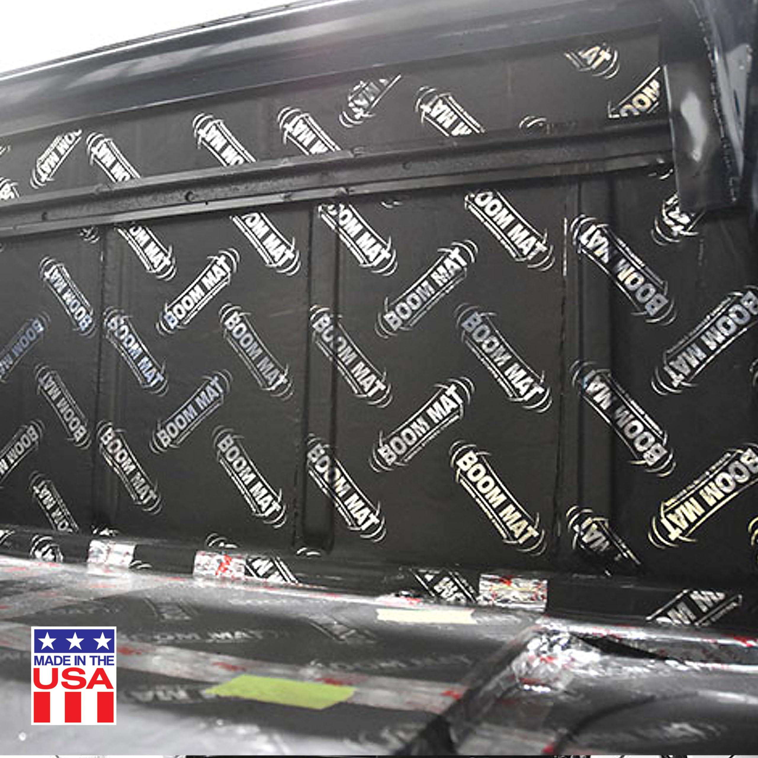 Boom Mat Design Engineering Sound Deadening Material with Adhesive Backing | 12" x 12.5" x 2mm (Pack of 4)