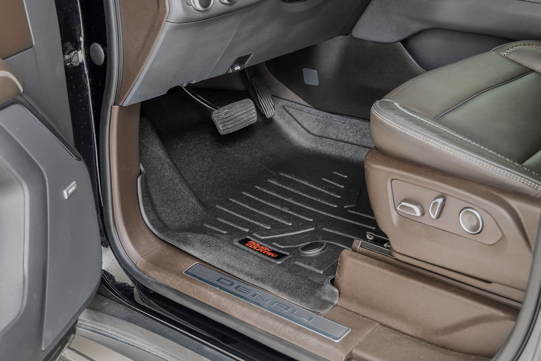 Floor Mats Rough Country for 2021-2024 Chevy/GMC Tahoe/Yukon - M-21712, Front Bench