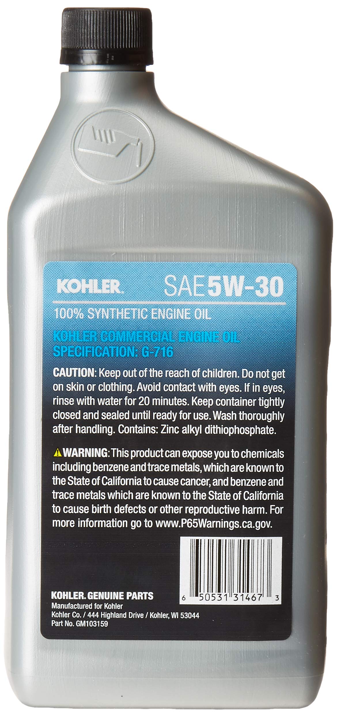 Kohler Maintenance Kit GM62347-SKP1-QS For 17/18/20 Kw Residential Generators